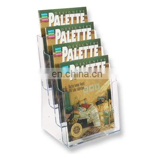 Cheap Clear Acrylic Stand Brochure Holder Whosesales photo-3