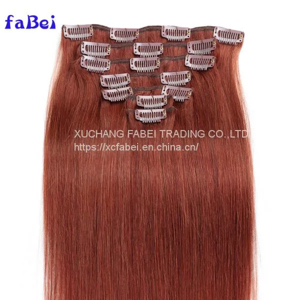 Free Sample for Black/white Women,clip in Hair Extension Clip,clip in Cheap Human Hair Extension Price photo-5