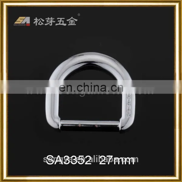 China Manufacturer Exported Zinc Alloy Metal D Shaped Flat Split Ring For Keyring photo-2