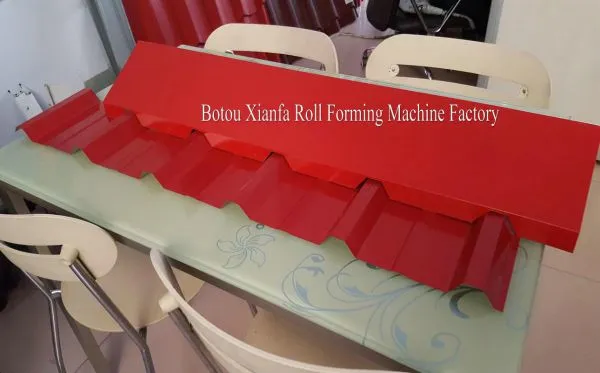 Steel Ridge Cap Roll Forming Machine photo-5