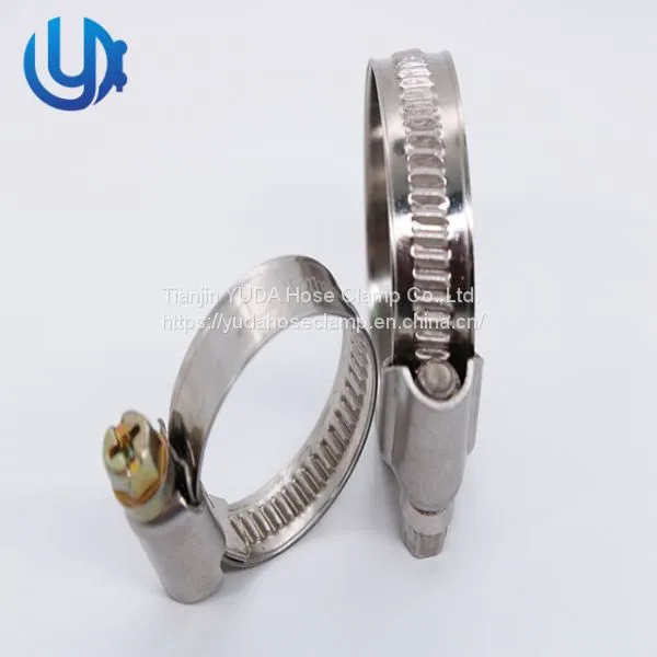 Germany Type stainless steel hose clamps sizes