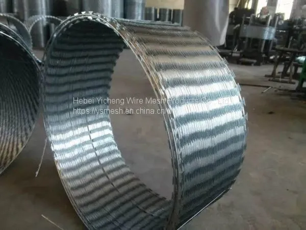 2020 Low Price High Quality Hot Galvanized Razor Barbed Wire,Concertina Razor Wire Real Factory photo-4