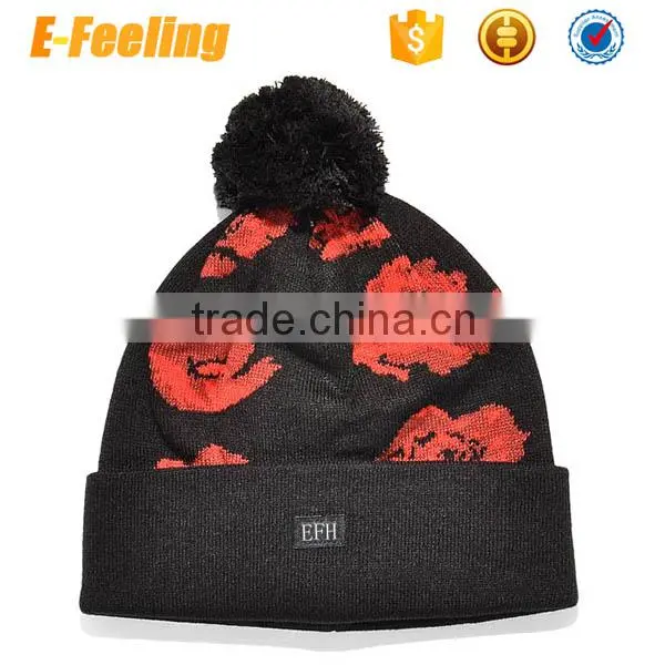 2016 Fashion Custom Bulk Beanie With Pom photo-3