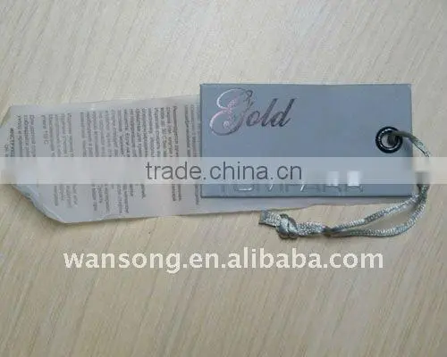 Embossed Logo Plastic Seal Tag, Brand Logo Hang Tag for Garment photo-3