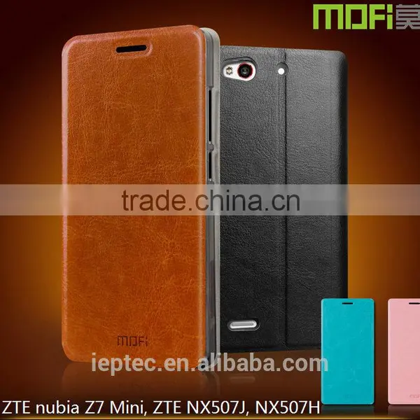 MOFi RUI Series PU Leather Flip Cover Case for ZTE Nubia Z7 Mini, NX507J, NX507H, Soft TPU Back
