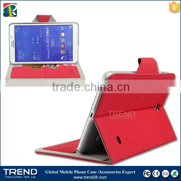 Express Snow Pattern Folding Leather Case for Samsung Tab 4 photo-2