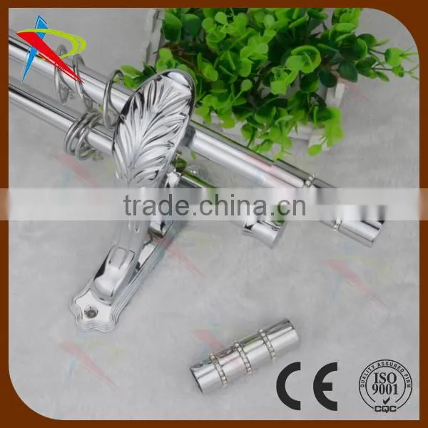 Polished Chrome Stainless Steel Shower Curtain Rod Set for Sale photo-6