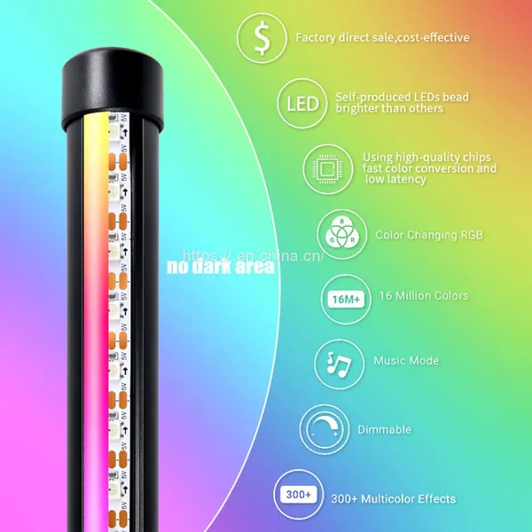 Music Sync Modern Smart Corner Floor Lamp Dream Color RGBIC USB Led Pixel Strip Kit For Home Decoration photo-4