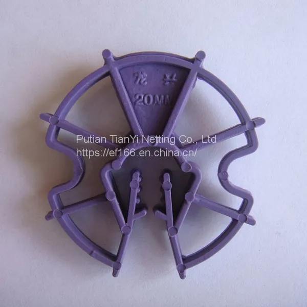PE/PP 15-20mm Wheel Style Plastic Spacer Protective Layer of Reinforcing Steel Bar Applied in the Civil photo-5