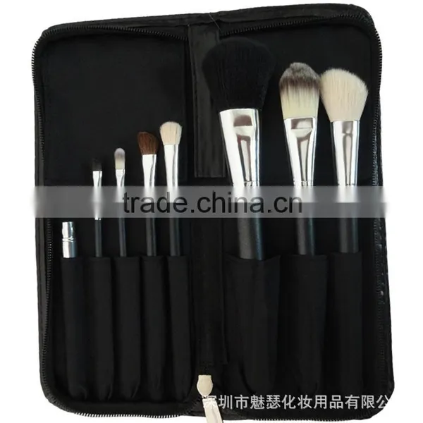 8pcs Wood Handle Makeup Brush Kit With Makeup Brush Bag photo-4
