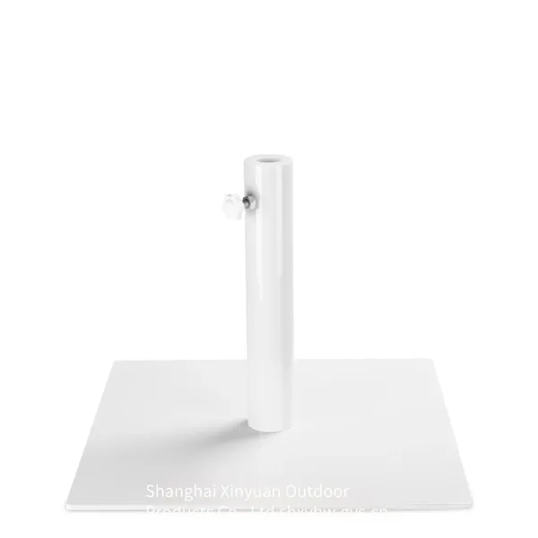 Outdoor Furniture Umbrella Base, Umbrella Accessories, Square Courtyard Umbrella Base With Wheels, Sunshade Umbrella Iron Plate Base