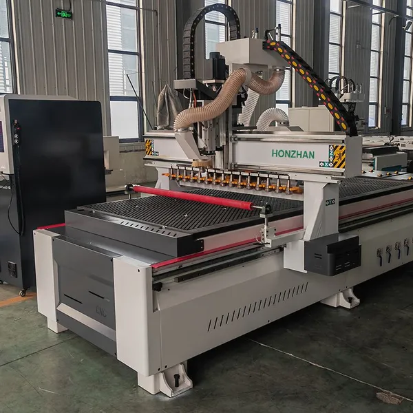 HONZHAN HZ-ATC1325L 1300×2500mm Linear Auto Tool Changer Magazine ATC CNC Router for Cutting Furniture Wooden Door Cabinet photo-2