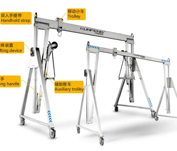 Light Aluminum Folding Gantry Crane for Cleanrooms photo-2