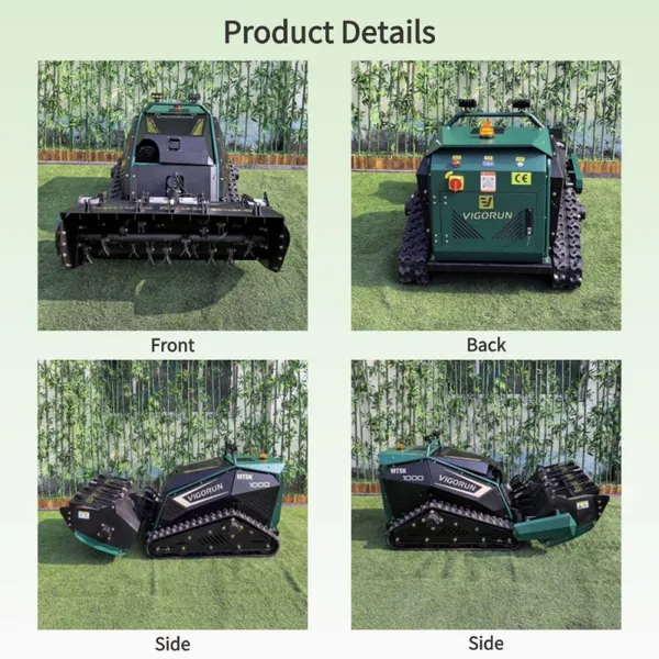 Vigorun Tech MTSK1000 Robot Grass Cutter Automatic Caterpillar 764CC Gasoline Engine Forstmulcher Forestier photo-4