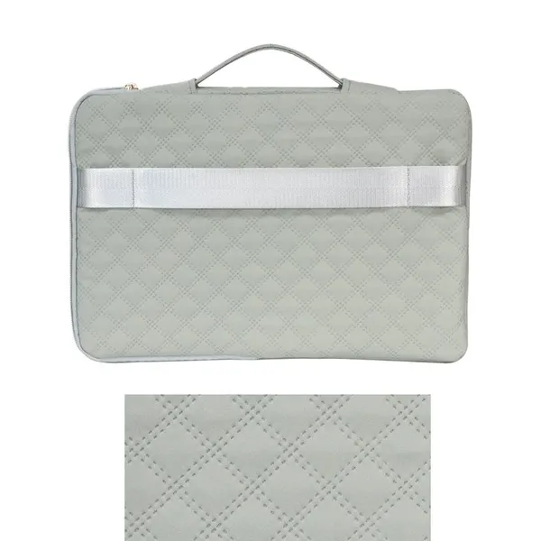 Rhombus-quilted Laptop Handbag, Water-Resistant Storage Sleeve for Laptops & Tablets, Corporate Gift Business Inner Case photo-3
