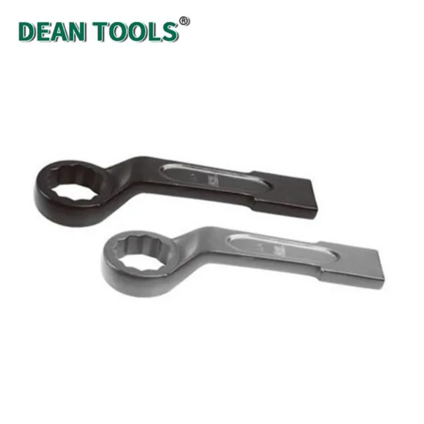 Offset Striking Box Wrench 45# Steel 27 mm Size ,Length 180 mm Black Oxide Finish，Deep Offset Striking Wrench photo-5