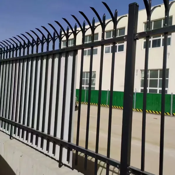 Barrière de jardin extérieur en acier zincé facile à assembler de 2 m pour cour, garde-corps