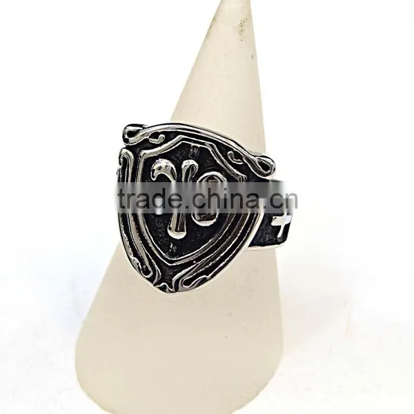 Ally Express Cheap Wholesale Ring Punk Jewelry Rings Silver Ring Blanks photo-2