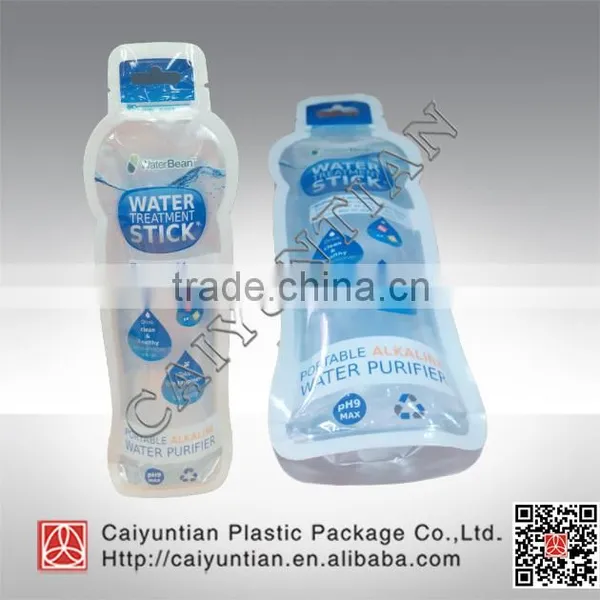 Custom Made Stand up Special Shape Liquid Package Bag Wit h Zipper