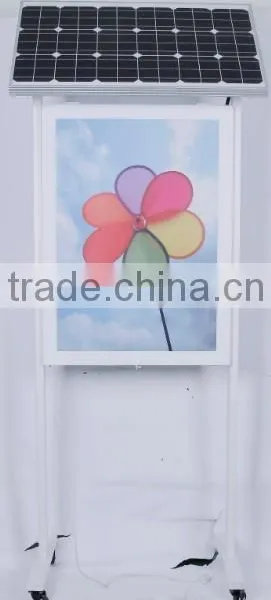 Double Sides Solar LED Light Box With Long Life Time