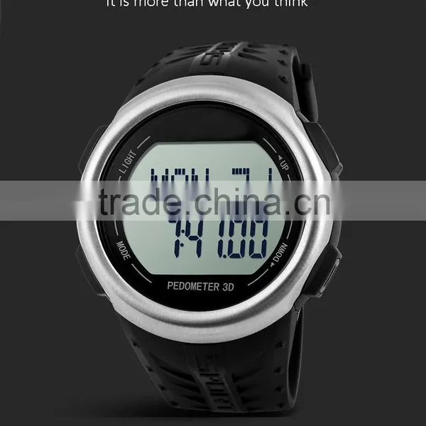 Finger Touch Heart Rate Monitor Watch With Pedometer 2 in 1 photo-2