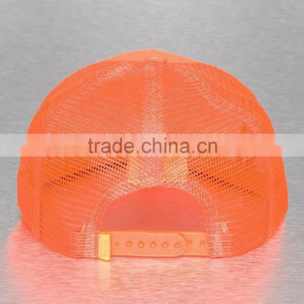 New Arrival Sunshine Color Blank Snapback Trucker Mesh Cap With Plastic Closure photo-4