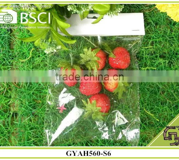 2016 Hot Sale Plastic Artificial Strawberry