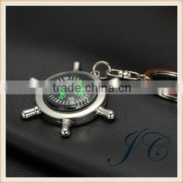 2015 Hot Sale High Quality Zinc Alloy Compass Keychain With OEM Logo photo-2