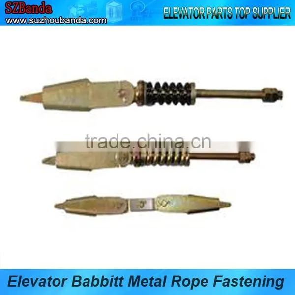 Elevator Wedge Type Rope Fastening