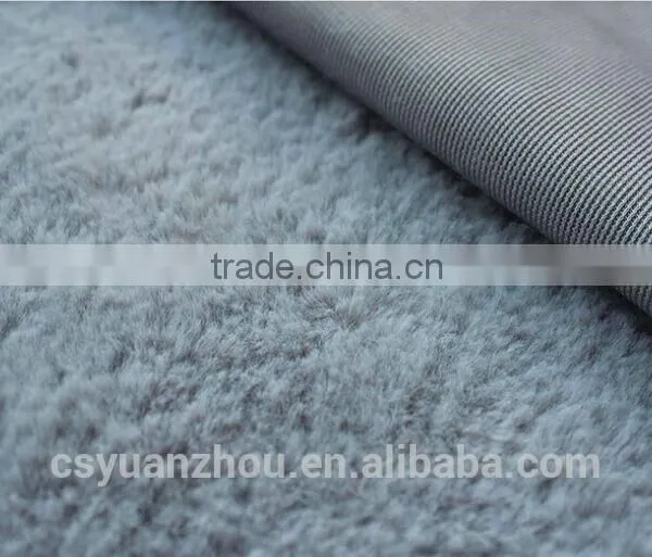 Best Selling Grey Rabbit Fur Fabric photo-2