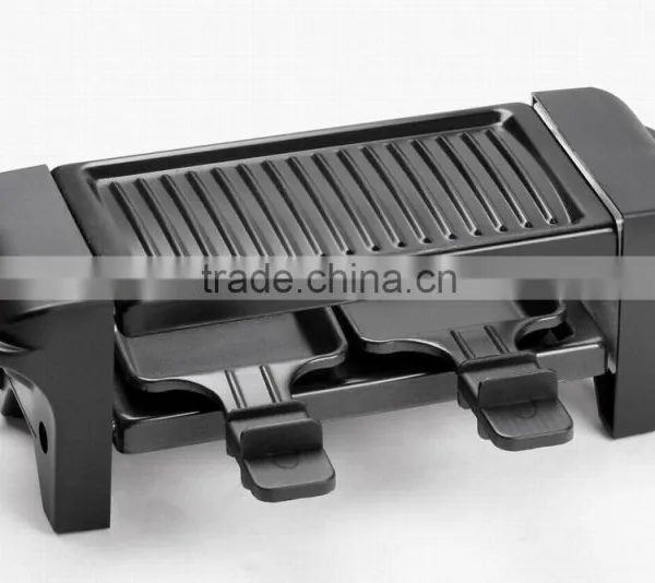 Non-stick Coating Mini Size Electric Raclette Grill Indoor Grill For 2 Persons RG-202 photo-4