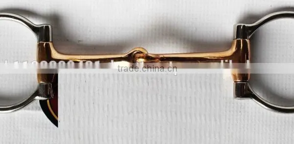 D Ring Stainless Steel Copper Inlay Horse Snaffle Bit Mouth Veterinary Instruments and Equipment Best Quality photo-4