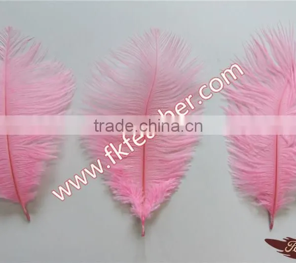 Wholesale Natural Craft Small Pink Ostrich Feather Bulk Fabric For Wedding Supplies Decoration photo-5