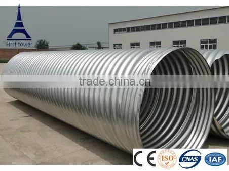 Hot Dipped Galvanized Spiral Steel Pipe With Corrugated photo-2