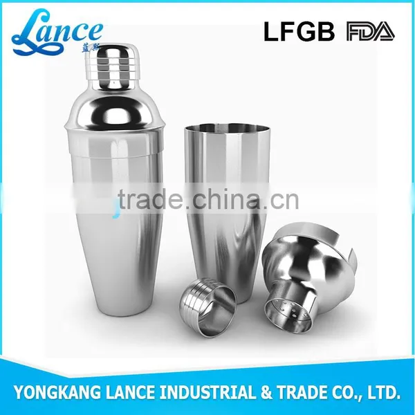UK Popular Bar Tools 750ml Stainless Steel Luxe Cocktail Shaker photo-5