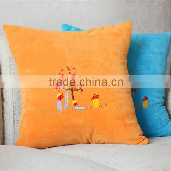 Multi Color Cushion Pillow, Corduroy Sofa Cushion Wholesale photo-2