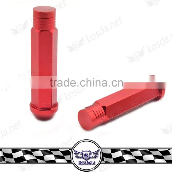 Wholesale New Design Car Wheel Nuts ,M12 X1.5MM & M12 X1.25MM Long Red Wheel Nut photo-3