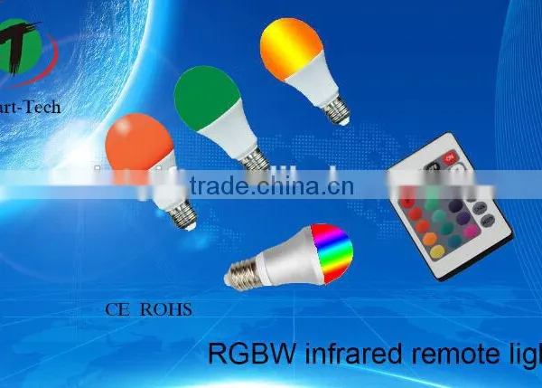 E27 5W RGB Multicolor LED Lamp Light 16 Color Changing Bulb IR Remote Control photo-3