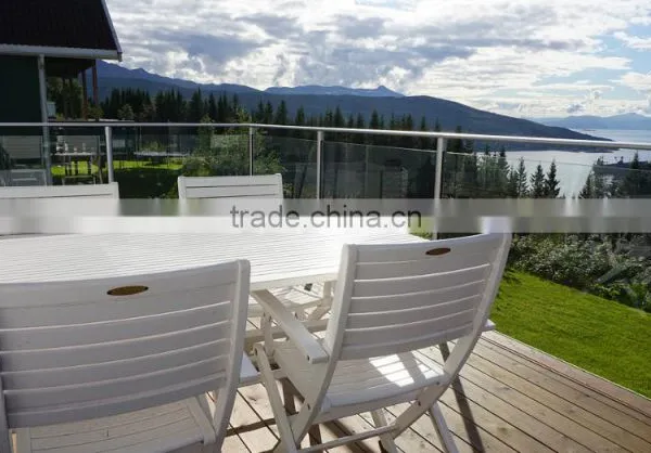 Glass Balustrade Handrails for Outdoor Steps Aluminum Deck Railing photo-3