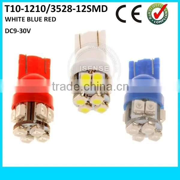 Universal Red Color Car Lighting Accessories T10-12 SMD Led Bulbs Car Signal Light for Hiaces photo-2