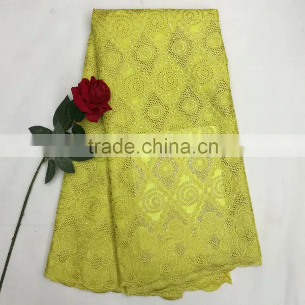 4colors Elegant African Voile Laces Fabric Big Lace Fabric in Stock photo-3