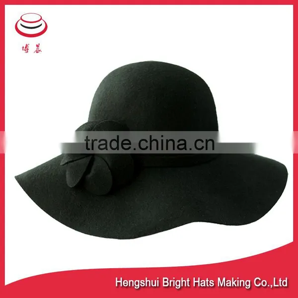 Stylish Wool Felt Floppy Hat photo-4