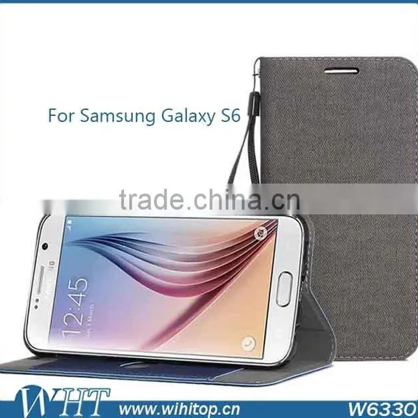 For S6 Case,for Galaxy S6 Booklet Case,Flip Leather Case for Samsung Galaxy S6 photo-3