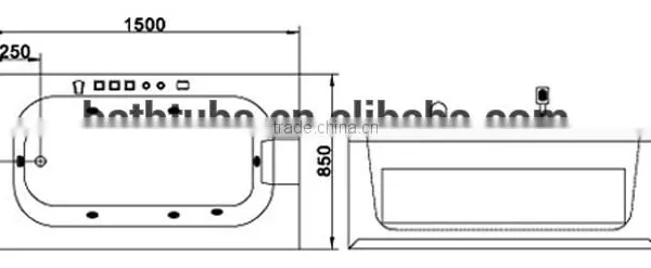 SUNZOOM ce Hydro Massage Bath Tub,indoor Whirlpool Hot Tubs,masaage Bathtub photo-6