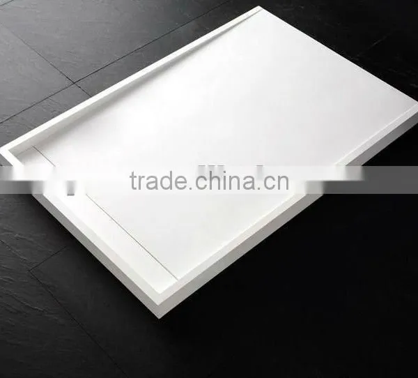 American Style Deep Solid Surface Marble Shower Tray