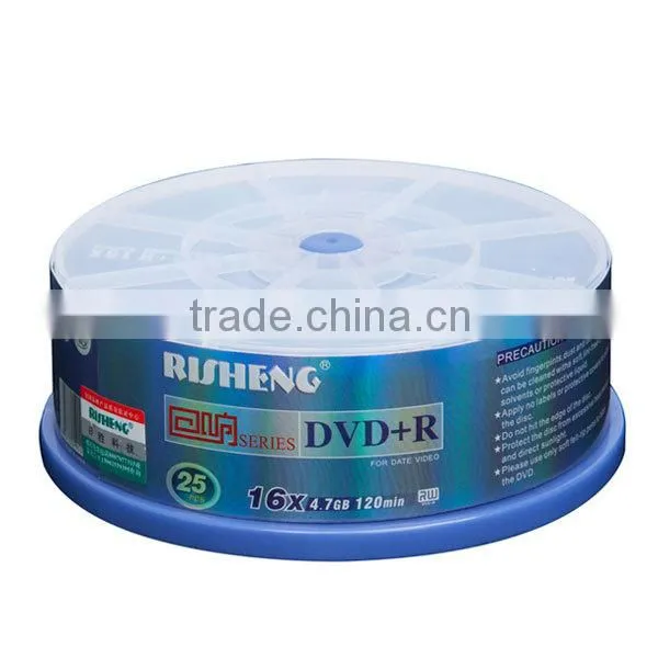 RISENG Blank 16x 4.7GB 120MINs Dvd Virgin/printed Dvd Media Wholesale/cheap Blank Dvds Cakebox Package photo-5