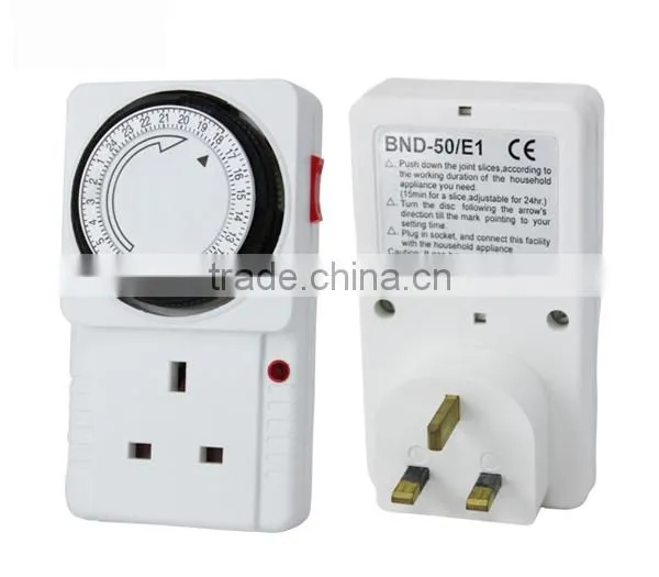 Greenhouse Hydroponic Accessory mechanical timer/24 Hour Plug-in Timer/mini mechanical timer