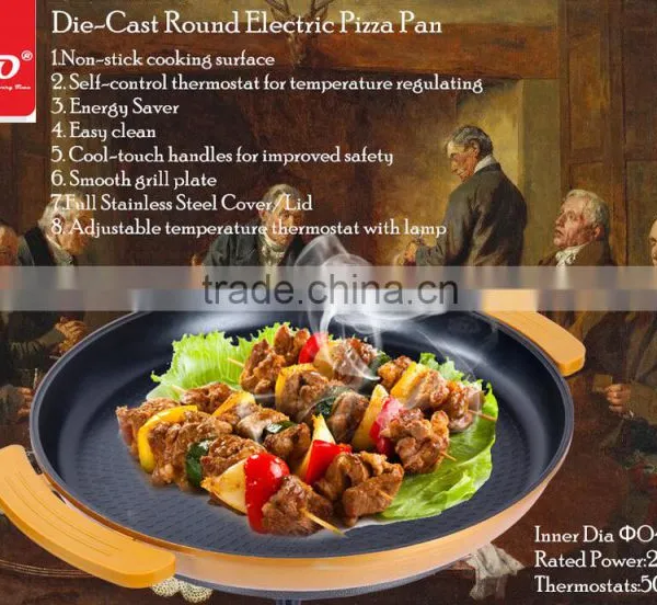 Steak Pancake Hotplate Professional Multifunction Table -top Bbq Electric Pizza Pan
