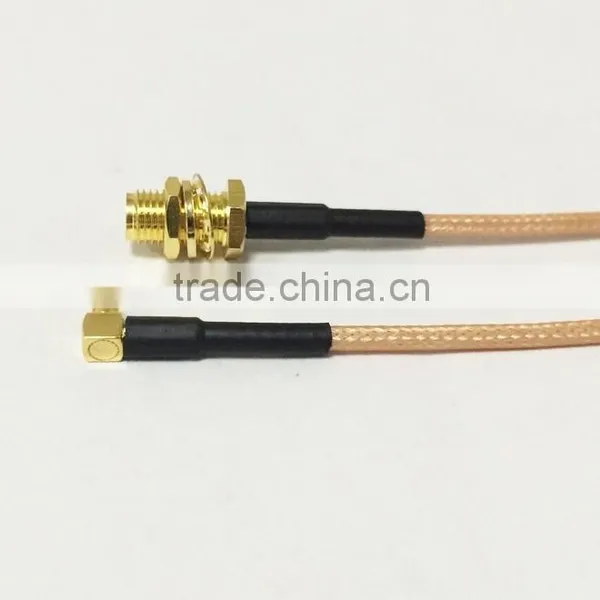 RG316 Electrical Plug Pigtail Cable 15CM RF SMA Female Switch MMCX Male Right Angle Plug photo-2