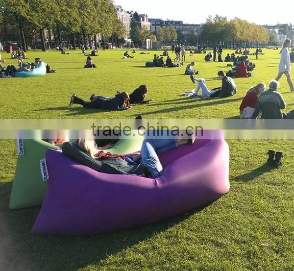 Fast Filling Drop Bean Shape Waterproof Inflatable Lazy Sofa /bed/Hangout Lounge Sleeping Air Sofa Bag Supplier's Choice photo-4